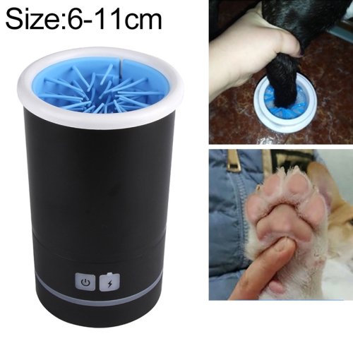 

Pets Automatic Foot-Washing Cup Cats Dogs Extremities Cleaning Artifact, Size:S 6-11cm(Black)