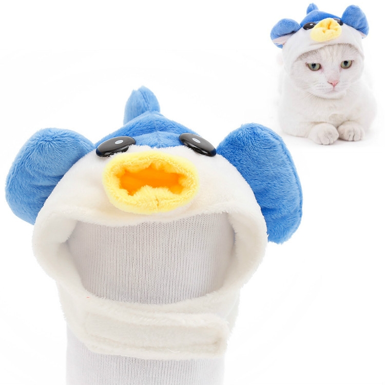 

4 PCS Soft Cat Headgear Cat Dog Cross Dress Pet Hat, Size: XS(Pufferfish)