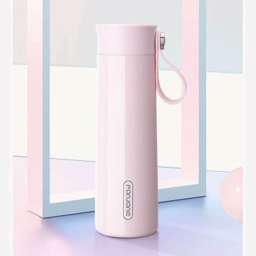 

FANJANE Reminder Drinking Smart Thermos Cup(Pink)