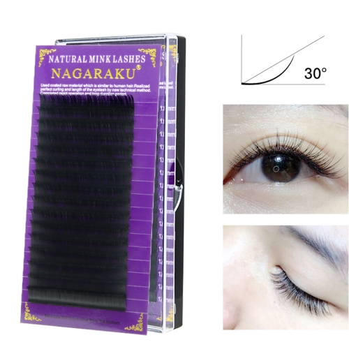 

16Rows Natural Makeup Lashes Black False Eyelashes Eye Lashes Extension Tools, Curl:J, Thickness:0.10mm(12mm)