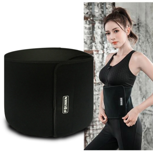 

EADEN Sweat Belt Sports Sweating Waist Protection Belt Fitness Training To Keep Warm And Slimming Belly Sweat Belt(Black)