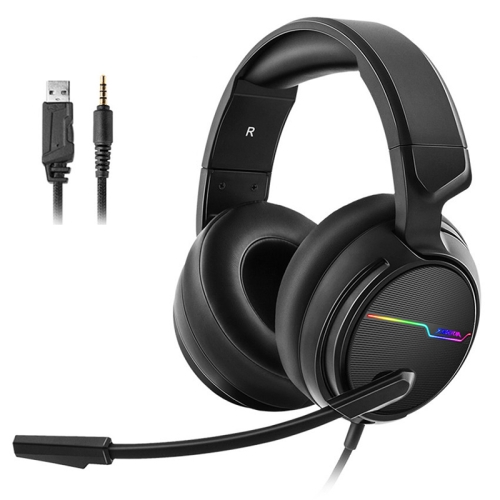 

XIBERIA V20 7.1 Gaming Wired USB Computer Phone Headset With Microphone, Cable Length: 2m(3.5mm + USB Version)