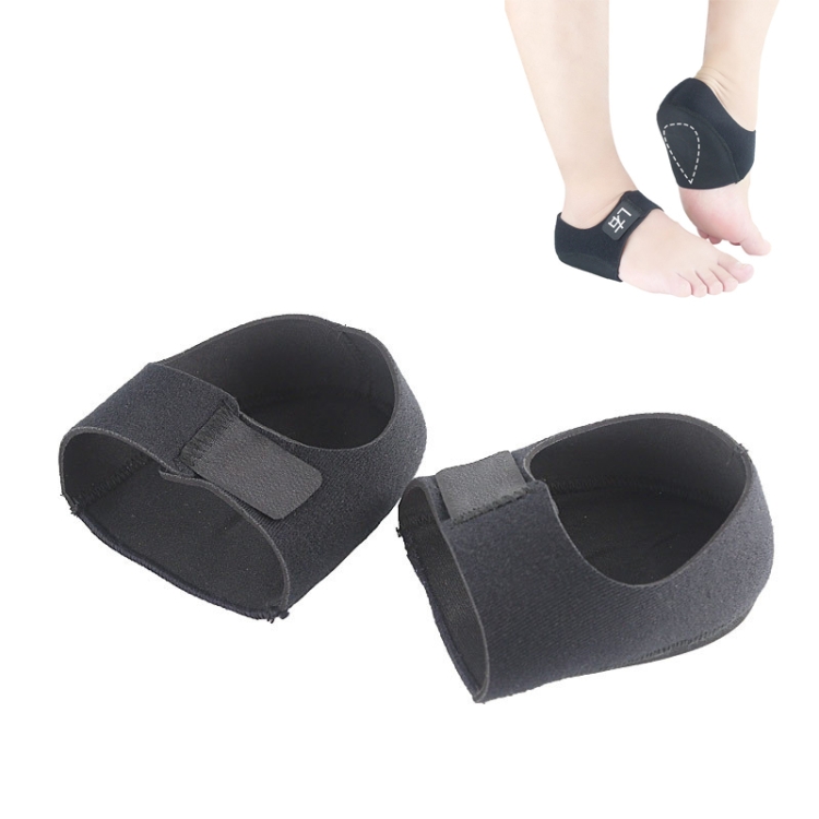 

Heel Fatigue Shock Absorption And Warmth Gel Protective Cover, Size:L, Style:without Printing(Black )