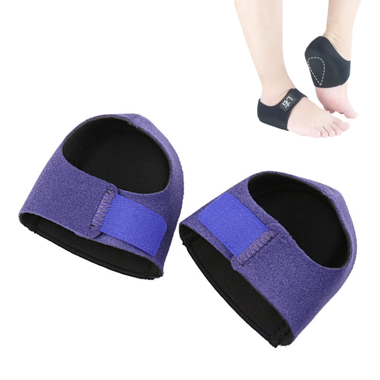 

Heel Fatigue Shock Absorption And Warmth Gel Protective Cover, Size:L, Style:without Printing(Blue )