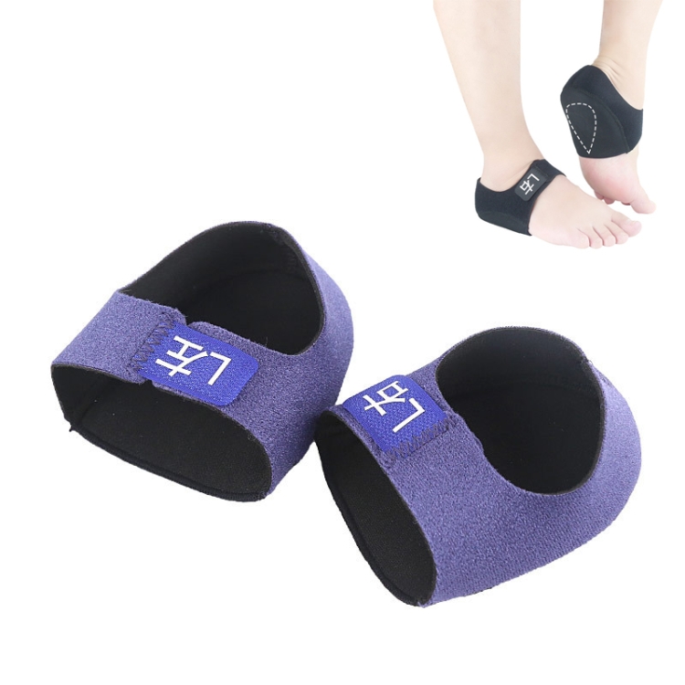 

Heel Fatigue Shock Absorption And Warmth Gel Protective Cover, Size:L, Style:with Printing(Blue )