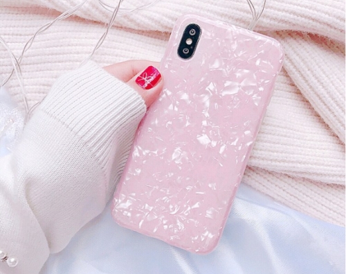 

Glitter Dream Shell Pattern Soft Silicone Cases for iPhone X / XS(Pink)