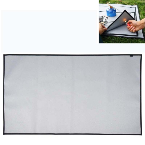 

CLS Outdoor Camping Fireproof Cloth Picnic Barbecue Heat Insulation Mat Flame Retardant Fiberglass Fire Blanket, Size:105x60cm