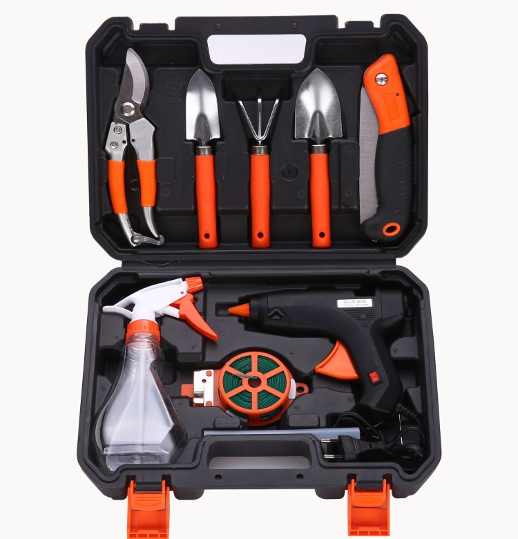 

10 In 1 Hardware Tool Box Garden Flower Hand Tool Set