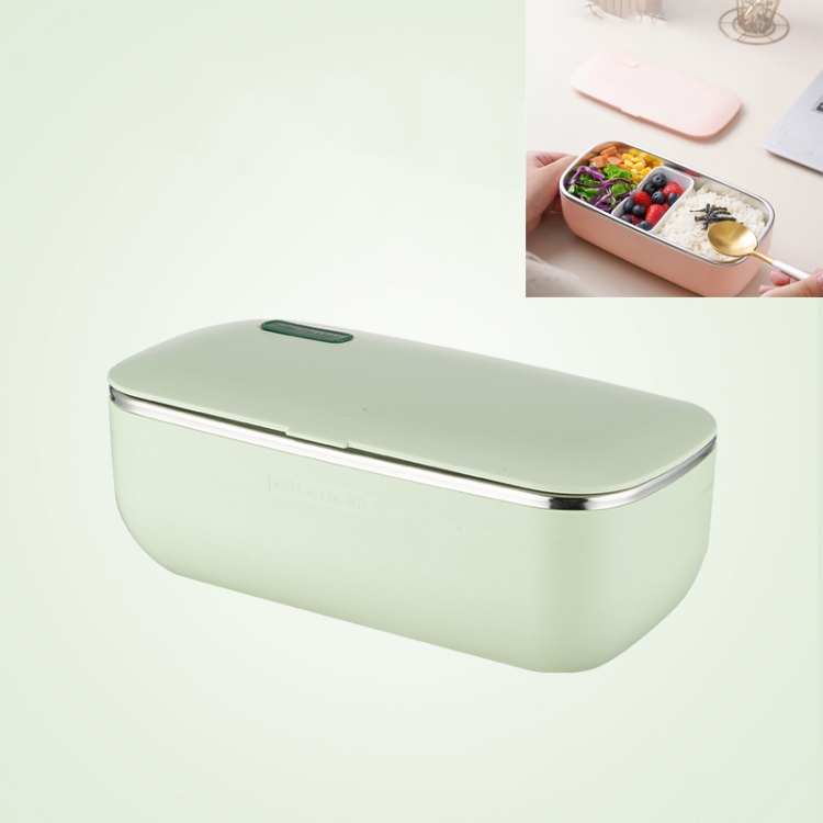 

Water-Free Stainless Steel Heating Lunch Box CN Plug(Green)