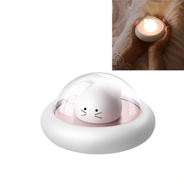 

Cute Space Mouse Night Light LED Smart Sleeping Nursing Bedside Lamp(Pink)