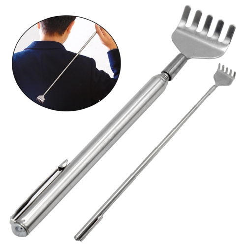 2 PCS Extendable Back Scratcher Stainless Steel Telescopic Anti Itch Claw Massager Extender
