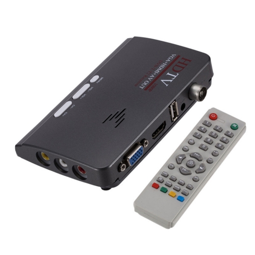 

DVB-T2/DVB-T/AV to VGA TV Box HDMI Converter with Remote Control, US Plug