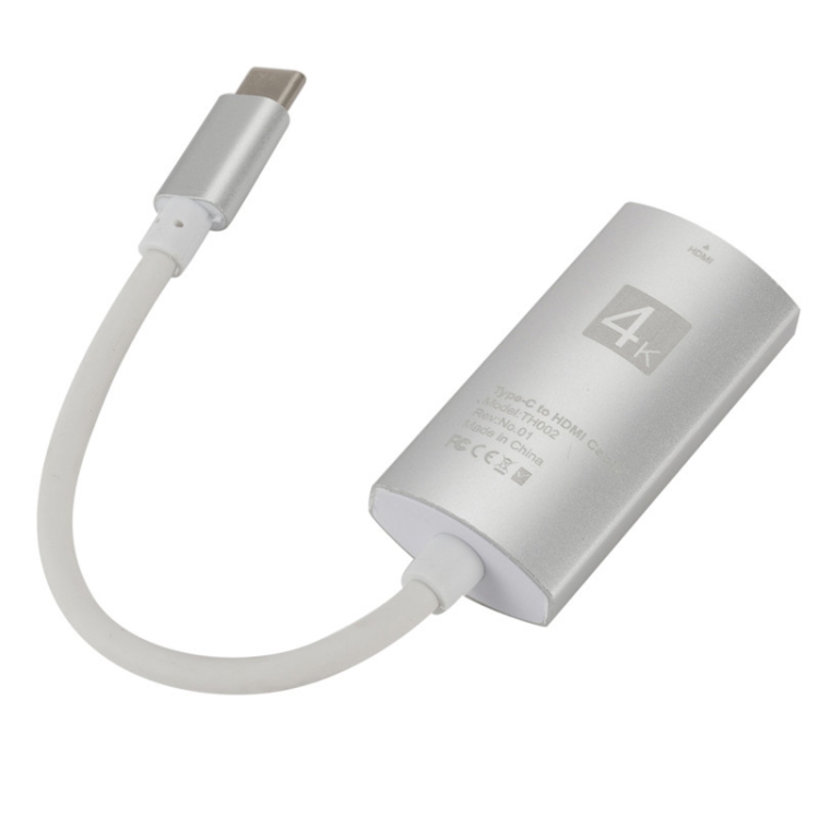 

TH002 Type-C To 4K HDMI Adapter Cable For Mac(Silver)