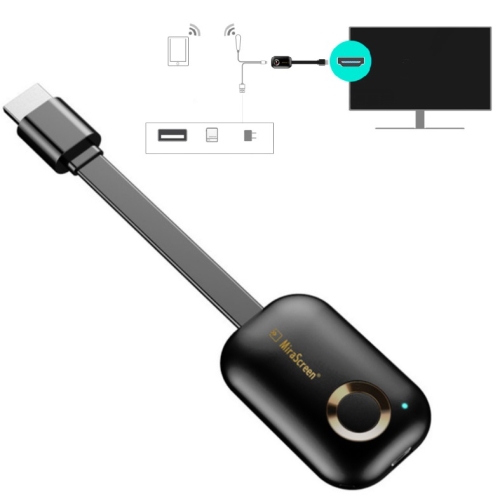 

Mirascreen G9 Wireless HDMI Multi-Screen Interaction HD 4K On-Screen Device, Style:5G (Single Core 1080P)