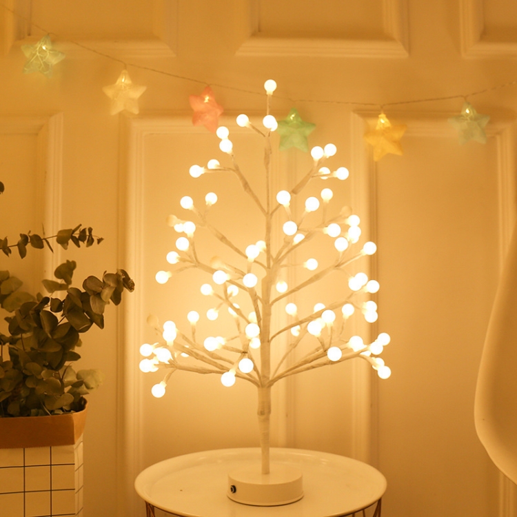 

84 LED Lantern Christmas Room Decoration Light Garden Landscape LED Tree Light, CN Plug, Style:Round Bead Model (58cm)