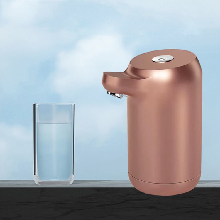 

Automatic Electric Water Pump Button Dispenser USB Charging Gallon Bottle Drinking Press Water Pumping Device, Color:Gold