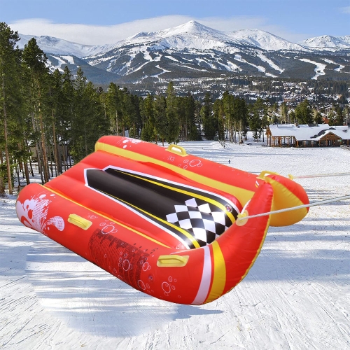 

Winter Children Inflatable Toy Double Ski Raft Sled Surfboard