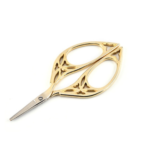 

Stainless Steel Leaf Shape Scissors Handmade Tea Bag Scissors(Golden)