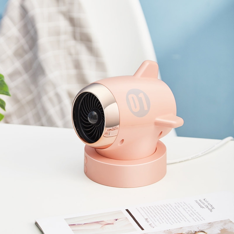 

Airplane Heater Can Shake Head Home Office Electric Heater,CN Plug(Pink)