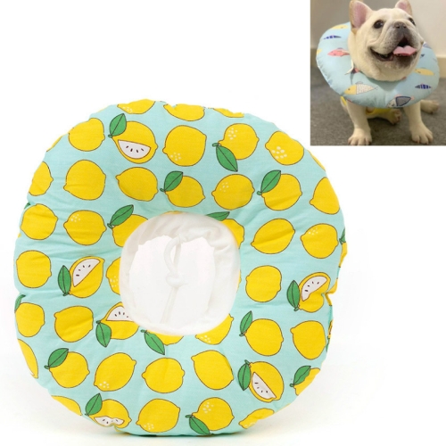 

2 PCS Cat Anti-Lick And Anti-Bite Soft Ring Dog Collar Pet Supplies, Size:XS(Green Lemon)