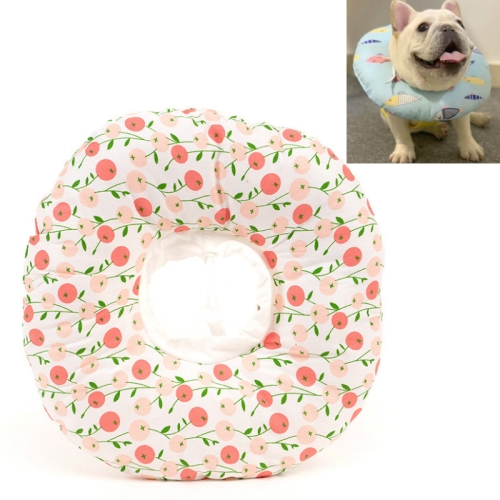 

2 PCS Cat Anti-Lick And Anti-Bite Soft Ring Dog Collar Pet Supplies, Size:M(Small Cherry)