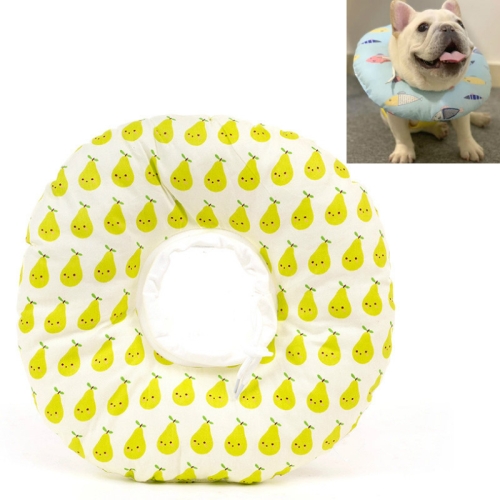 

2 PCS Cat Anti-Lick And Anti-Bite Soft Ring Dog Collar Pet Supplies, Size:M(Green Pear)