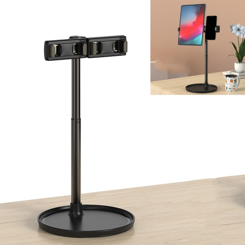 

Lazy Desktop Mobile Phone Tablet Universal Non-Slip Telescopic Multi-Camera Live Stand, Style:Z2 Dual-position