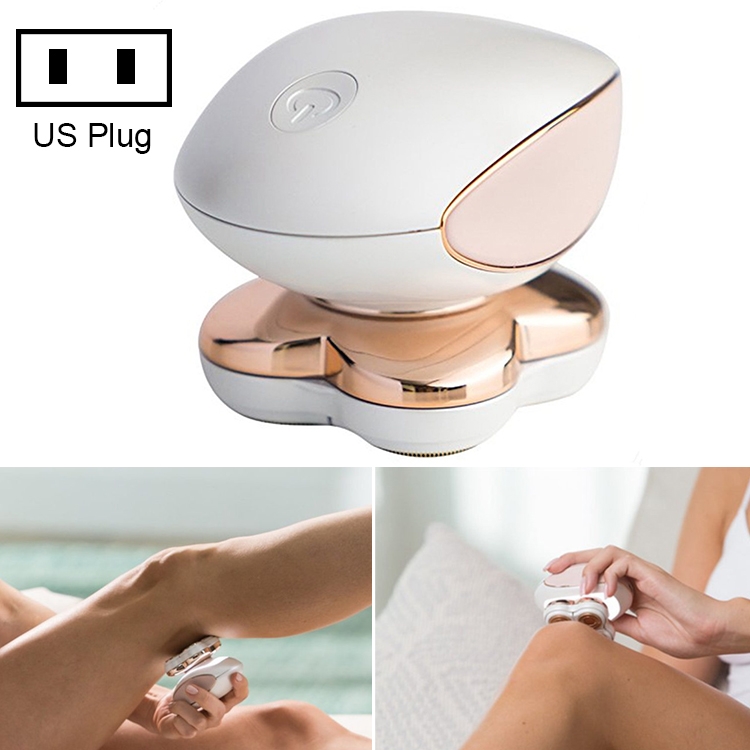 

USB Rechargeable Epilator for Man and Woman Use Body Hair Removal Device Depilator(US Plug)