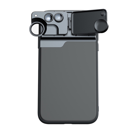 

For iPhone 11 Protective Case with Macro Fisheye and Long Focus External Lens