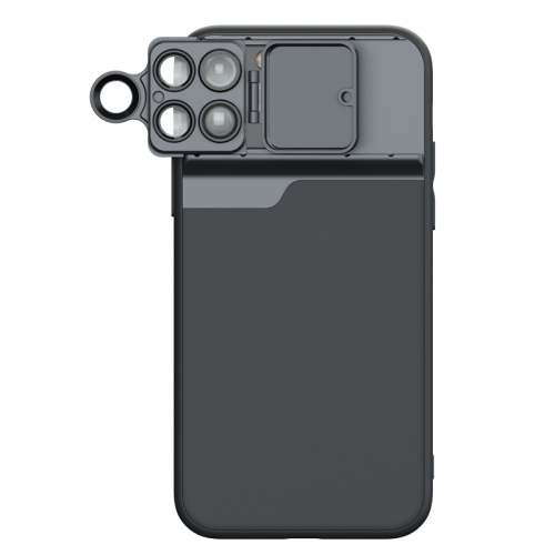 

For iPhone 11 Pro Protective Case with Macro Fisheye and Long Focus External Lens