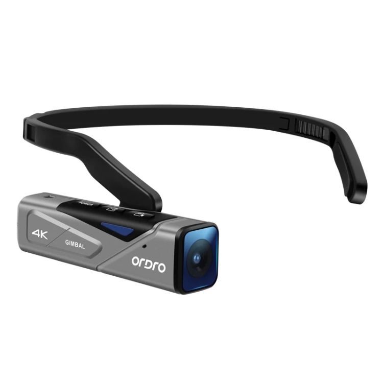

ORDRO EP7 4K Head-Mounted Auto Focus Live Video Smart Sports Camera, Style:Without Remote Control(Silver Black)