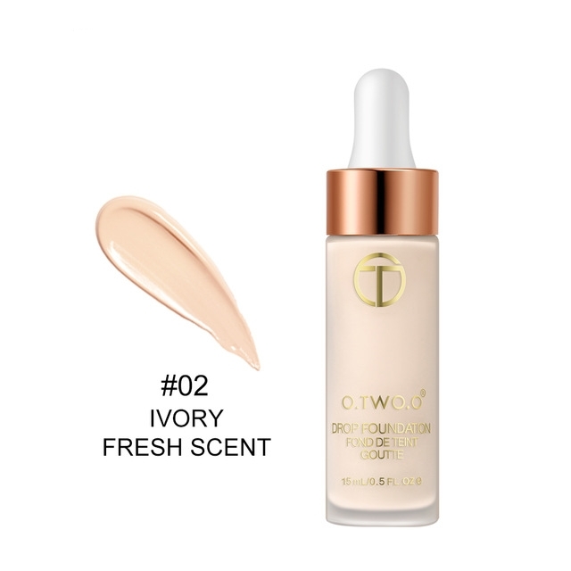 

Full Cover Matt Liquid Foundation Makeup Face Base Long Lasting Concealer Primer BB Cream Make Up Cosmetics(02Lvory white)
