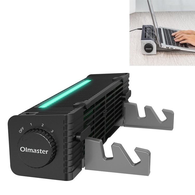 

Olmaster Notebook High Air Volume Radiator USB Fan Bracket, Style:Square RGB CF-1692RGB