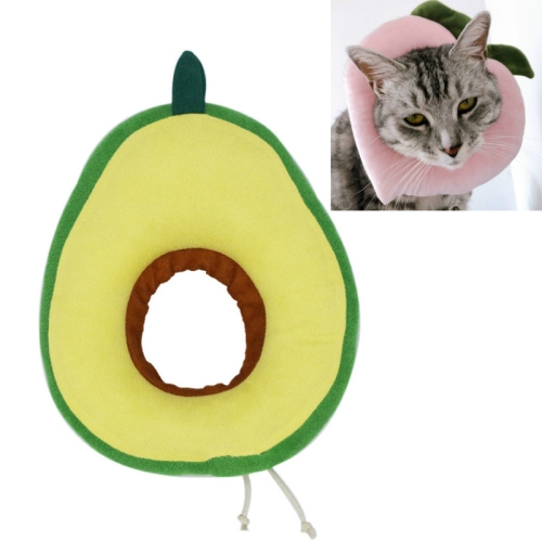 

3 PCS Adjustable Collar Pet Anti Licking Collar Sterilization Cat Anti Scratch Collar, Style:Avocado