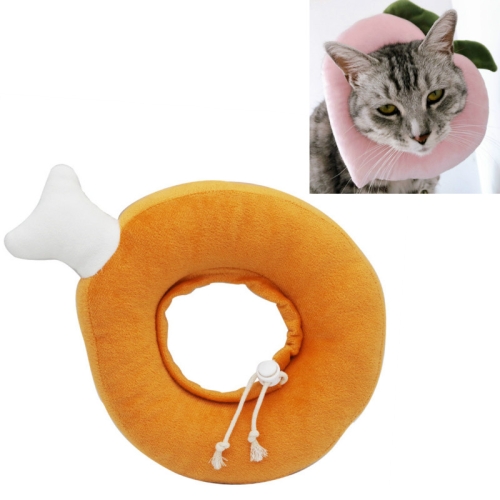 

3 PCS Adjustable Collar Pet Anti Licking Collar Sterilization Cat Anti Scratch Collar, Style:Chicken Leg