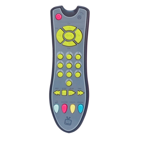 

Simulated Music TV Remote Control Early Educational Toys Electric Learning Machine Baby Toy(Gray)