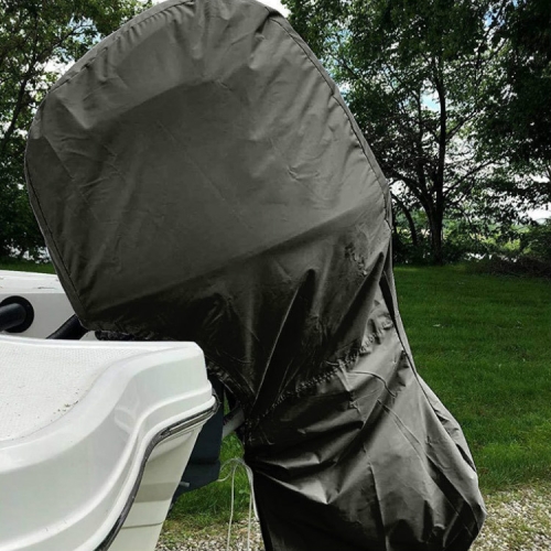 

G27 Outside Engine Hood Ship Side Engine Protection Cover Ship Side Engine Rain Cover, Size: UP-5HP 44 x 47 x 37 inch, Specification:420D(Black)