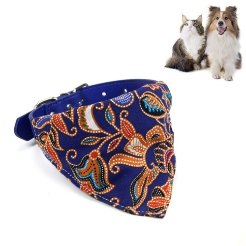 

5 PCS Cotton Pet Bib Cat Headband Dog Saliva Towel, Size:XS(Blue)