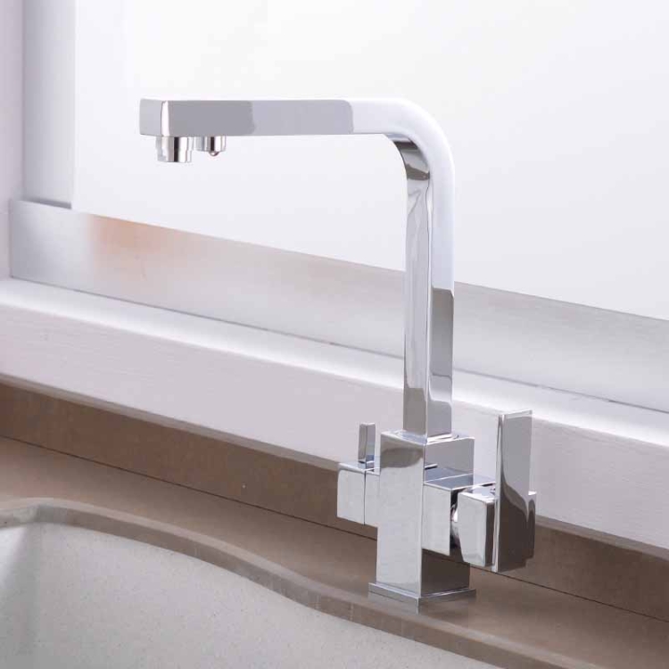 

Copper Kitchen Sink Hot&Cold Water Purifier Faucet, Specification: Chrome