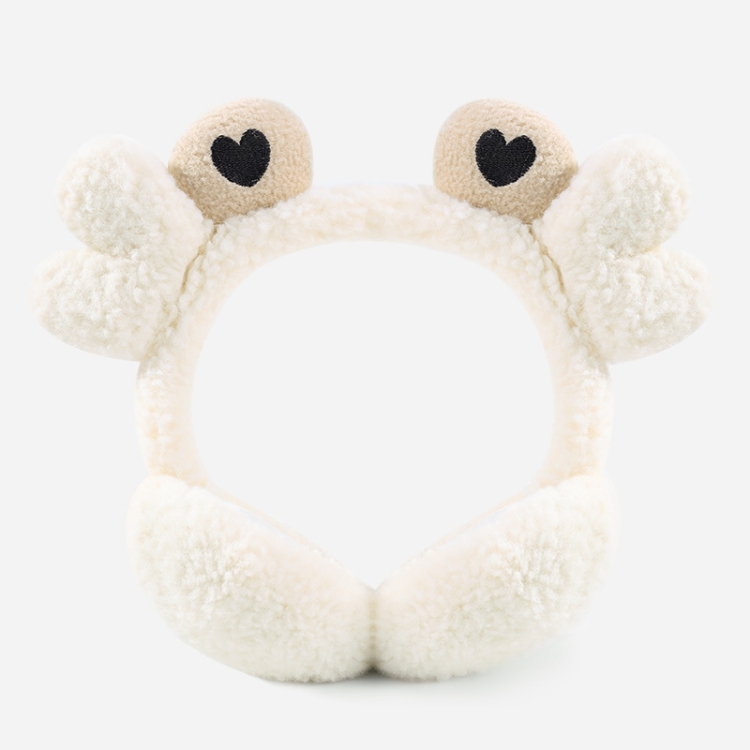 

Cartoon Cute Crab Shape Children Warm Earmuffs Antifreeze Earmuffs(White)