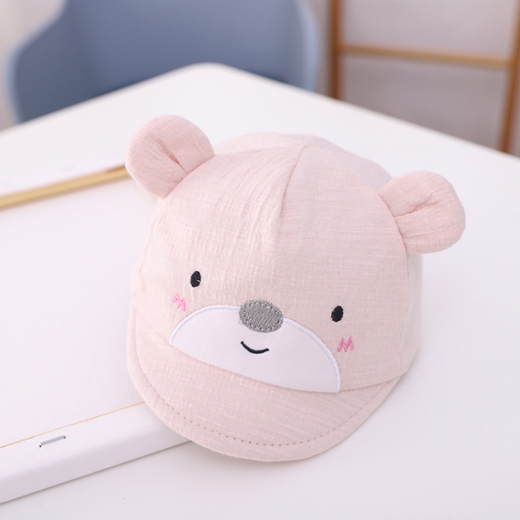 

MZ9678 Little Bear Shape Baby Peaked Cap Autumn Newborn Cap, Size: 42cm(Light Pink)