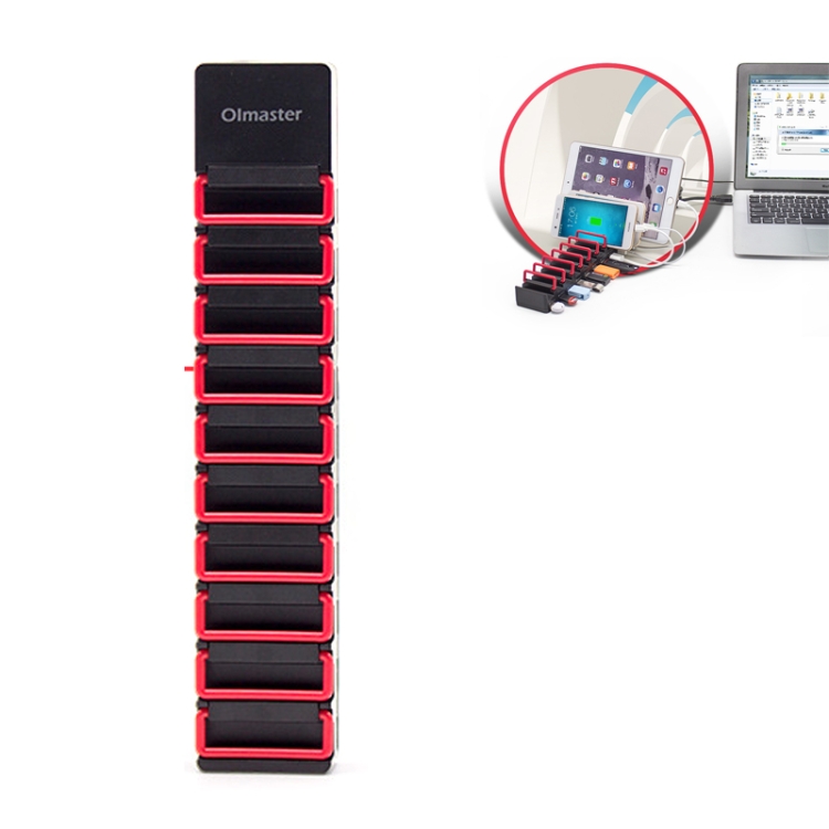 

Olmaster HY-HB8127U3-B USB 3.0 HUB Splitter Phone Charging Station with Power Supply, US Plug, Number of interfaces: 10 Ports