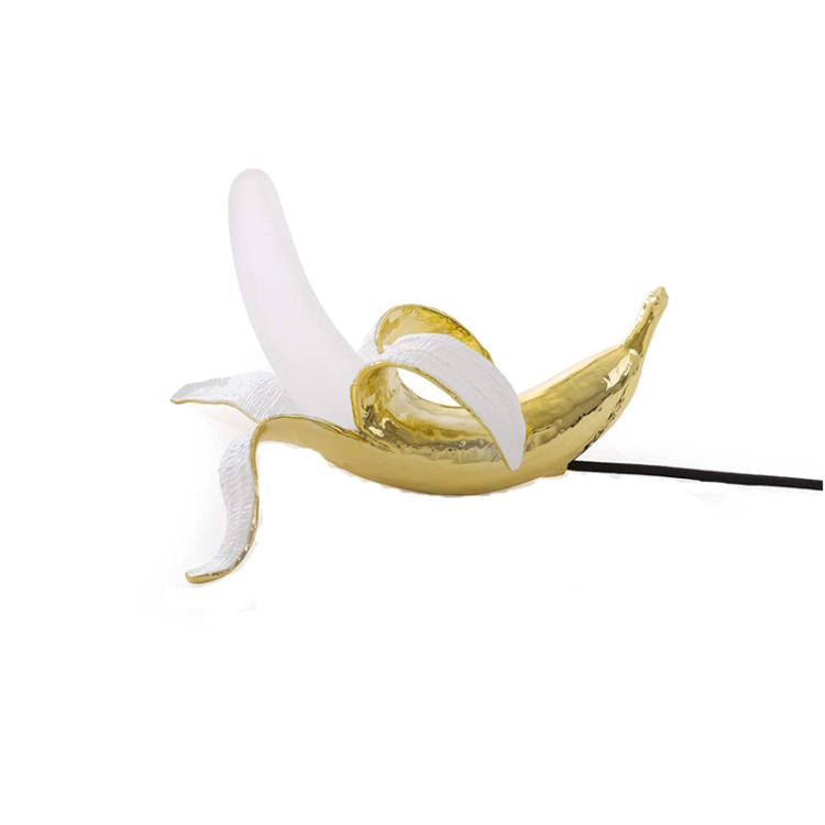 

Banana Table Lamp Bedroom Decoration Lamp, Specification: US Plug, Style:Prone Posture(Plating)