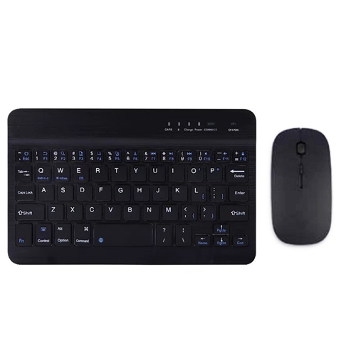 

YS-001 7-8 inch Tablet Phones Universal Mini Wireless Bluetooth Keyboard, Style:with Bluetooth Mouse(Black)