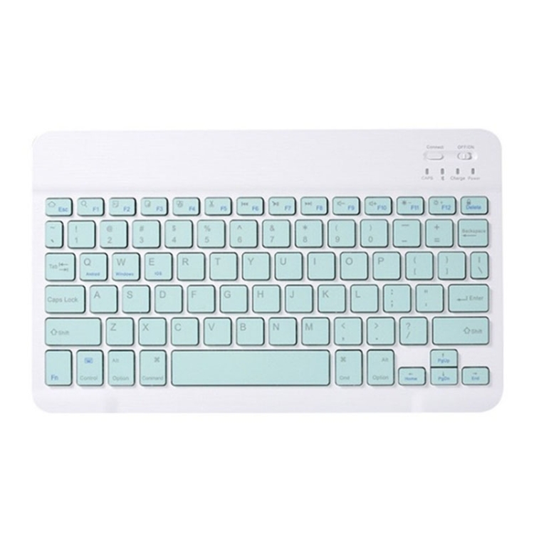 

Universal Ultra-Thin Portable Bluetooth Keyboard For Tablet Phones, Size:7 inch(Green Keyboard)
