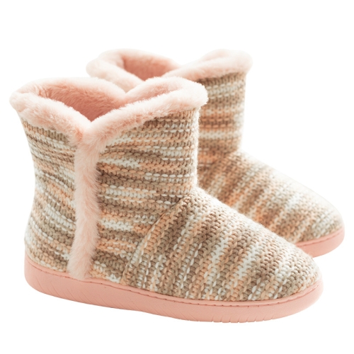 

Winter Non-Slip Thick-Soled Indoor Cotton Slippers Home Boots, Size: 34-35