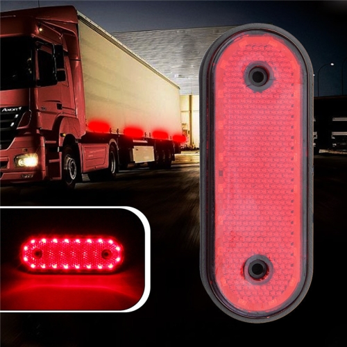

5 PCS MK-095 12/24V 20 LEDs Universal Truck Side Lights Truck Trailer Tail Lights(Red)