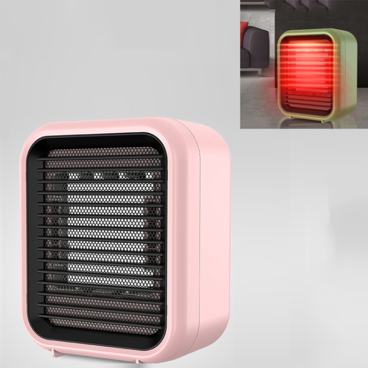 

Mini Air Conditioner Heater For Office Desktop CN Plug(Pink)