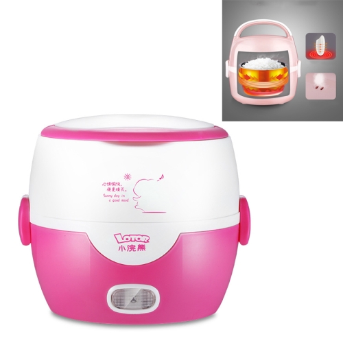 

LOTOR Multifunctional Electric Automatic Heating Lunch Box CN Plug, Colour: Light Pink