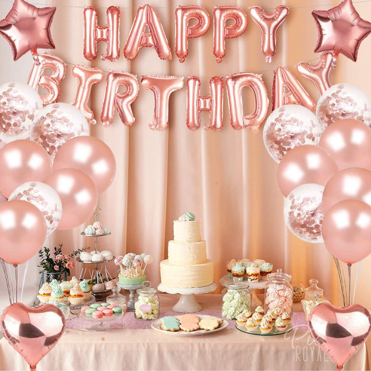 

Rose Gold Balloon Decoration Set Birthday Party Decoration Supplies Party Decoration